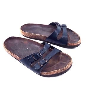 Birkenstock Navy Ibiza Double Strap Sandal 39
